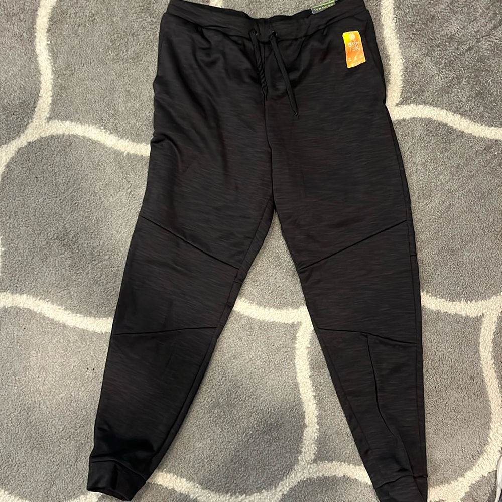 WarmTek joggers. Black. Mens size medium. New with tags.
